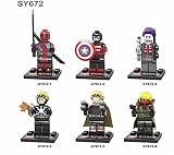 デッドプールスパイダーマンアイアンマンThor Duck Super Hero Figure Building Blocksおもちゃレンガモデル