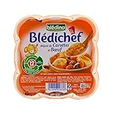 シェフ煮込みニンジン＆牛（12ヶ月）230グラム (Bledina) - Bledina Chef Stewed Carrot & Beef (12 months) 230g [並行輸入品]