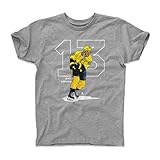 500レベルニック・Boninoキッズシャツ – ナッシュビルHockeyファンギア – ニック・Boninoアウトライン Toddler (2T) グレイ