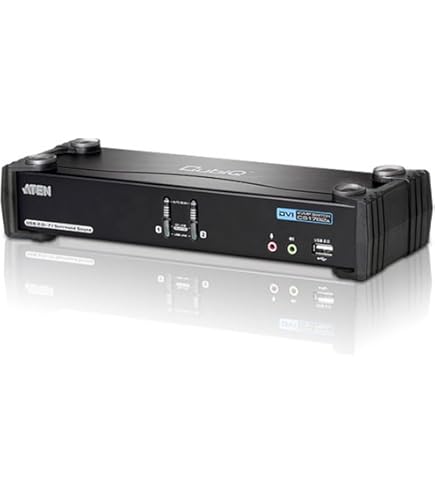 Amazon.co.jp: ATEN 4ポートデュアルリンクDVI対応 KVMPスイッチ