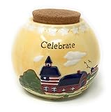 Russ Berrie AmericanaシーンCeramic Coin Bank