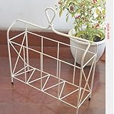 ホワイトアイアン・マガジンラック