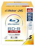 Victor 映像用ブルーレイディスク 追記型 LTHタイプ 2倍速 5枚 日本製 BV-R130L5
