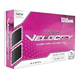 Wilson Staff Tour Velocity Woman Ensemble de 15 balles de golf Blanc blanc 1x 15 Pack