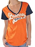 デンバー・ブロンコスレディースg-iii NFL「キャッチ」コットンスラブVネックTシャツ L