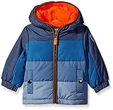 Osh Kosh Baby Boys' Infant Classic Heavyweight Colorblock Puffer Coat Navy 24M [並行輸入品]