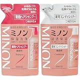 【セット商品】ミ ノ ン 薬用ヘアシャンプー つめかえ用380mL + 薬用コンディショナー つめかえ用380mL