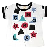 (ショコラ) chocola いろいろロゴ半袖Tシャツ 130 クロ