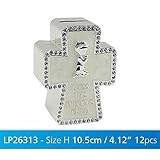 Lesser and Pavey - Little Treats Silver Plated Cross Money Box for Boy by Lesser and Pavey - Little 