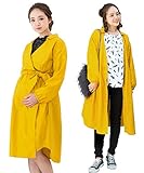 Sweet Mommy マタニティ 授乳服 ワンピース カシュクールシャツワンピ ロング丈 ポケット付き スカート広がり防止リボン付き 共布ベルト取り外し可能 カーディガン 大きいサイズ 春 秋 冬 