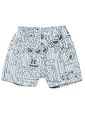 (マイファーストヒステリック) MY FIRST HYSTERIC HYSTERIC FUN TIME総柄シャンブレーショートパンツ 80cm インディゴストライプ