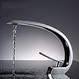 awxjx Washroomシンクミキサータップ銅バスルームホワイトBakingペイントWash面プレートSit単一穴Ceramicsホットとコールド