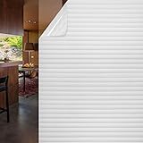 目隠しシート 窓ガラス ブラインド フィルムカーテン シール 断熱 ホワイト オフィス/浴室 不透明 UVカット (ブラインド 幅90cm×長さ200cm)