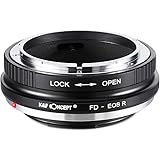 K&F Concept レンズアダプター FD-EOS R Canon FDレンズ-Canon EOS Rカメラ装着用 無限遠実現 高精度「メーカー直営店」