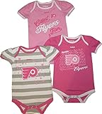 Philadelphia Flyers女の子ピンク3個入りCreeper Set幼児ベビー 0-3 Months ピンク