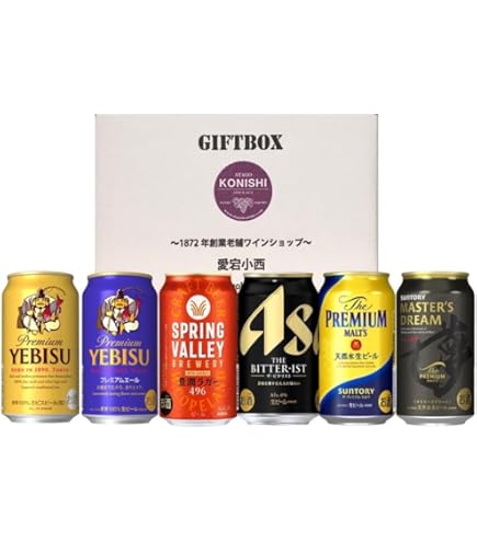 Amazon.co.jp: 国産ビール飲み比べセット 350ml6缶セット【ギフト