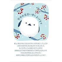 Amazon | 【WAKUWAKU〜sanyo〜】喪中ハガキ 年賀状じまい 10枚