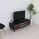 送料無料 テレビ台 ローボード 完成品 120ｃｍ幅 テレビボード TV台 テレビラック ブラック HMA025BK/BR
