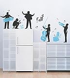 Pop Decors PT-0179-Vb Beautiful Wall Decal Music in My Happy Life [並行輸入品]