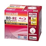 maxell 録画用 BD-RE 2倍速対応 プリンタブル ホワイト 20枚入 BE25VPLWPA.20S
