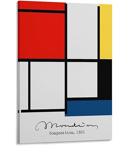 油絵　絵画　ピエト・モンドリアン　アート ピエト・モンドリアンの代表作・有名絵画（世界の名画） | 美術
