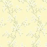 Beacon House 344-68762 Altha Jasmine Trail Wallpaper, Yellow [並行輸入品]