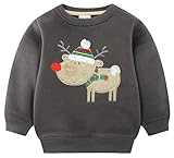 子供 セーター キッズ コットン 丸首 長袖 純綿 暖かい 保温 秋冬に適用 三色あり クリスマスギフト プレゼント ゴム襟 弾力が良い 冬 トナカイ図案 かわいい 100