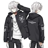 RUIBOCOS とある科学の一方通行 印象Tシャツ コート セット コスプレ衣装 男女兼用 秋冬服 (Tシャツ,M)