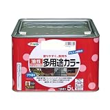 アサヒペン 油性多用途カラー 5L アイボリー