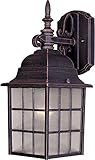 Maxim Lighting 1051RP One Light Glass Wall Lantern, Rust Patina [並行輸入品]