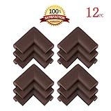KINGLAKE® 12 Pcs Soft Thick Corner Guards,Table Furniture Baby Proofing Corner Guards Bumpers,Baby S