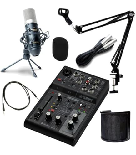 Amazon.co.jp: YAMAHA ミキサー AG03MK2 B(黒) + コンデンサー