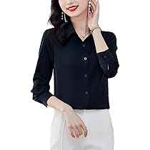 Amazon | [Bolan Verl] 9色 サテン シャツ ブラウス 長袖 