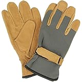 セフティー3 園芸用革手袋 ガーデン皮グローブ 豚クレスト L