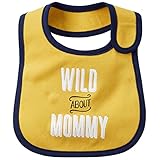 カーターズ（Carter's） 男の子用紺x黄色WILD ABOUT MOMMYよだれかけ [並行輸入品]