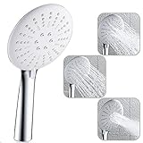 SR SUN RISE Non-toxic ABS Handheld Showerhead High Pressure 3 Function Hand Shower Head,Chrome Finis