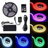 Music Control LED Strip Lights 16 Colors & 5050 Epoxy Flexible RGB Lights Belt Waterproof Durable Li