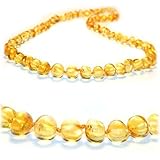The Art of Cure Amber Teething Necklace - FTIR Lab Tested Authentic Amber (Champagne) by The Art of 