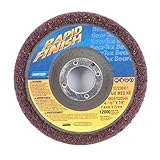 Norton Bear-Tex Rapid Finish Depressed Center High Strength Nonwoven Abrasive Wheel, Aluminum Oxide,