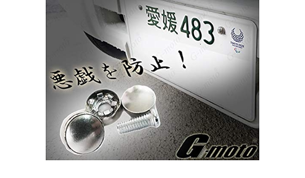 Amazon Z3 0 盗難防止ボルトキャップ 封印タイプ ナンバーボルト 2個1セット ニッサン車 四輪 汎用 車 バイク 車 バイク