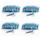 400本1.5 – 2.5 MM熱収縮バットワイヤ圧着コネクタ圧着端子ブルー