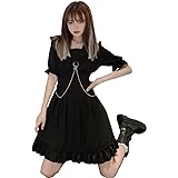 Amazon Co Jp ワンピース ゴシック ロリータ レディース 地雷系 服 かわいい メイド 服 Aライン ワンピース ドレス 日常着 大きいサイズ 服 ファッション小物