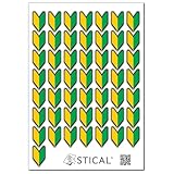STICAL ミニ初心者マーク シール 1シート50枚 1.8cm x 2.8cm 再剥離ステッカー
