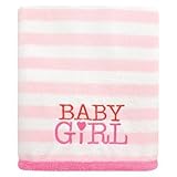 Just One You Made by Carter's Baby Girl Stripe Fluffy Fleece Blanket - Pink by Carter's
