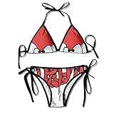 ADEC Octopus Girlsセクシークール三角形ビキニセット水着Two Piece カラー: ブラック