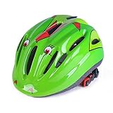 [シトリンフィッシュ] Citrinfish 子供 自転車 ヘルメット ４カラー/Sサイズ /ブレスレット付き/Y001 (緑)
