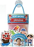Innovative Kids Soft Shapes Illustration Tub Stickables Pirates Playset