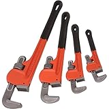 Grizzly H6271 Steelex 4-Pc. Pipe Wrench Set 8-Inch, 10-Inch, 14-Inch, 18-Inch [並行輸入品]