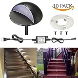 階段ライト FVTLED 庭園灯 LEDガーデンライト LED地中埋込型照明器具 DC12V 防水IP65 Φ50mm 1.5W 超高輝度 取り付け 簡単 室内照明 玄関 階段 廊下などの照明用 (ク