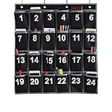 ZKOO Numbered教室Sundriesクローゼットポケットチャート携帯電話用のホルダー壁ドアHanging Organizer